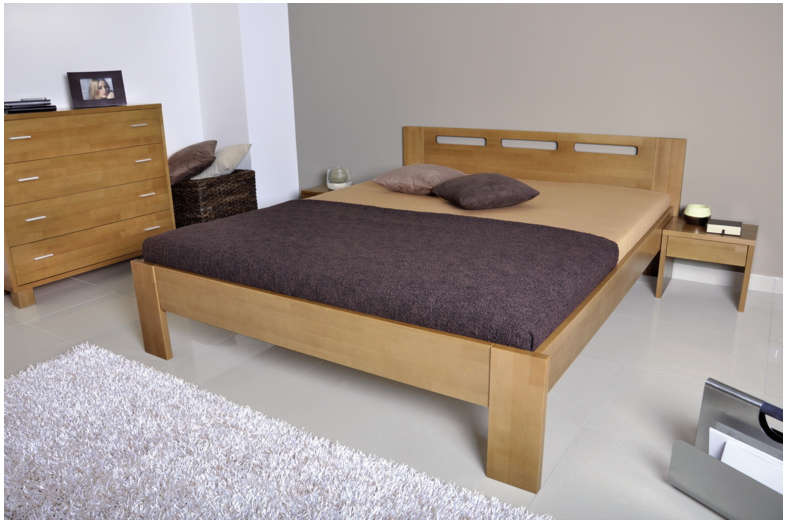 Manželská postel 160 cm - Styler - Nela