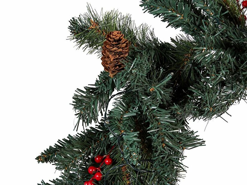 Vánoční girlanda 270 cm Thorfinn (zelená) (s osvětlením)