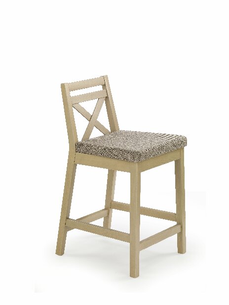 Jídelní židle Borys Low (dub sonoma + hnědá)