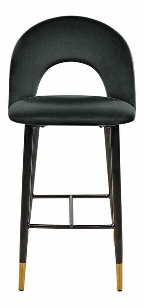 Set 2 ks barových židlí Fabian (černá)