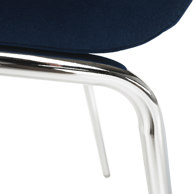 Jídelní židle Harison NEW (modrá + chróm)