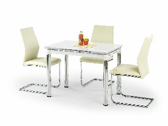 Jídelní stůl LOGAN 2 extra bílá (pro 4 až 6 osob)