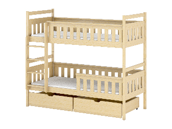 Dětská postel 90 cm Tommy (s roštem a úl. prostorem) (borovice)