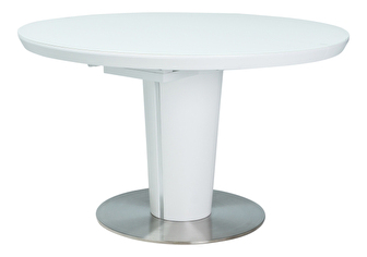 Rozkládací jídelní stůl 120-160 cm Oris (bílá) (pro 4 až 6 osob)