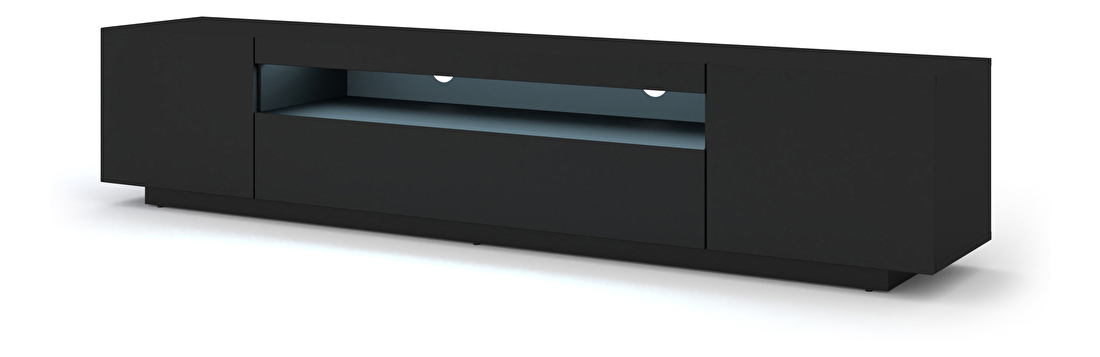 TV stolek/skříňka Aurora 200 (černá matná) (LED)