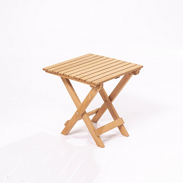 Souprava zahradního stolu a židlí (3 kusy) Myone (hnědá + krémová)