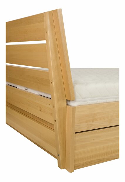 Manželská postel 140 cm LK 192 BOX (s roštem a úl. prostorem)