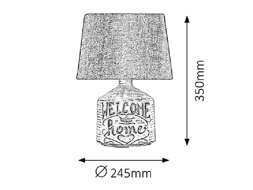 Stolní lampa Petra 4386 (béžová + bílá)