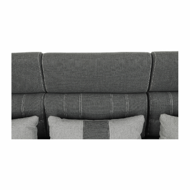 Rohová sedací souprava Charrel (tmavě šedá + světle šedá) (L)