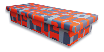 Jednolůžková postel (válenda) 80 cm Janae 10 (Gusto 6A oranžová)