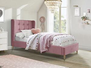 Jednolůžková postel 90 cm Espanola (růžová)