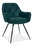 Jídelní židle Champlain (zelená + černá)