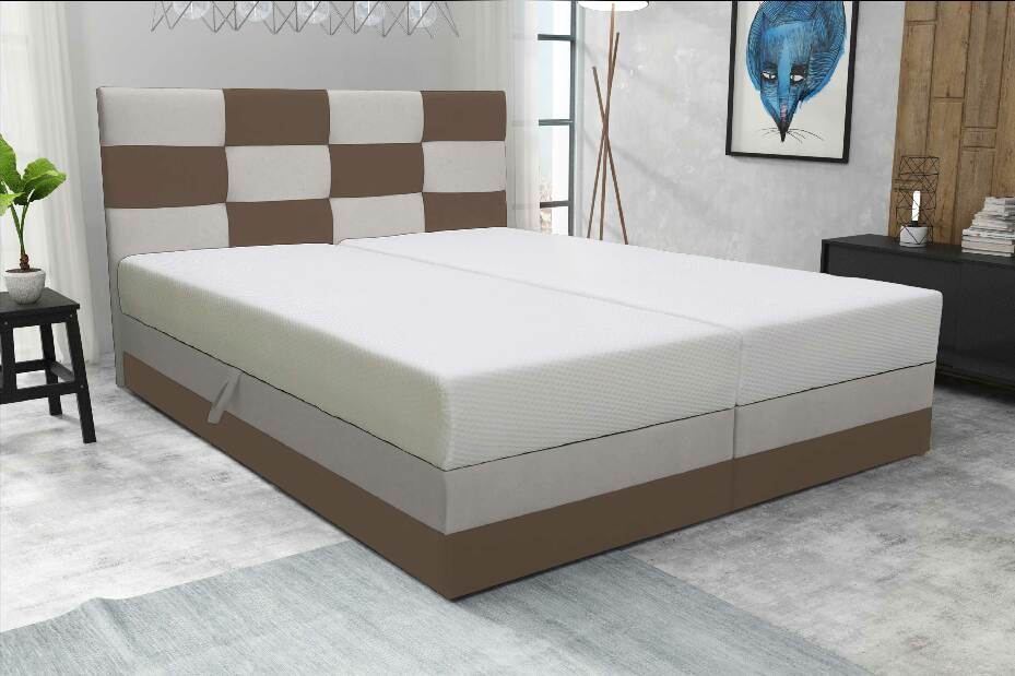 Manželská postel 140 cm Marion (s roštem a matrací)