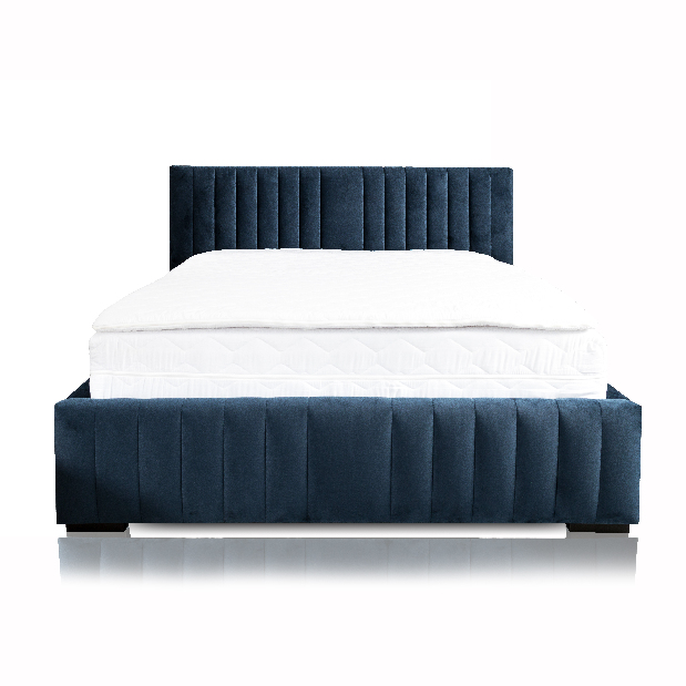 Čalouněná postel 180x200 cm Veggie (modrá)