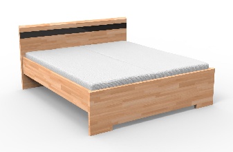 Manželská postel 220x200 cm Monika (masiv)