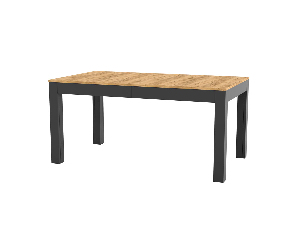 Jídelní stůl Weston (dub + černá) (pro 6-8 osob)