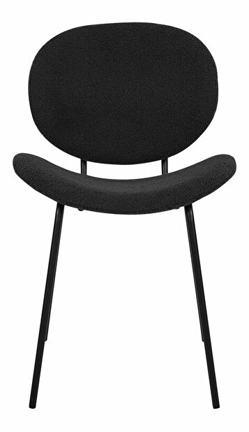 Set 2 ks jídelních židlí Luaza (černá)