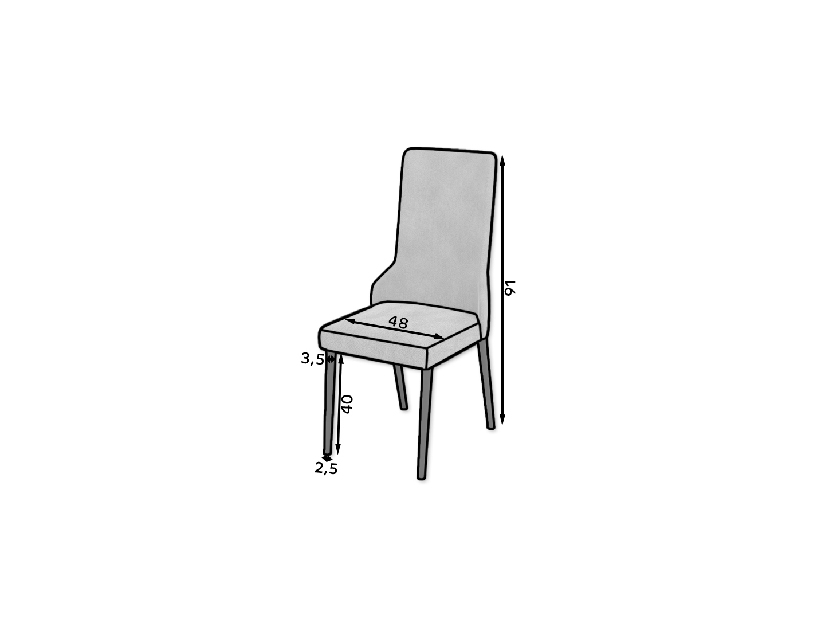 Jídelní židle Raviel83 (dub sonoma + černá + kronos 27132)