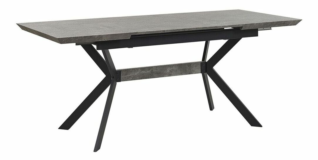 Jídelní stůl BENOS (šedá + černá) (pro 6 osob)