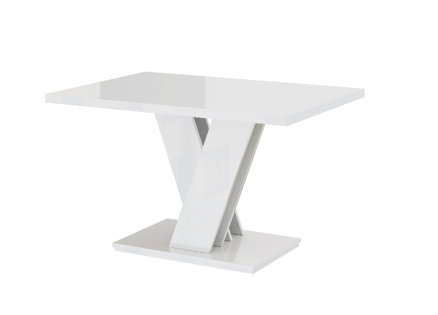 Konferenční stolek Mabea (lesk bílý)