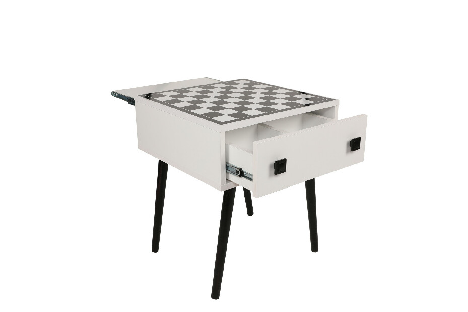 Šachový stolek Chess (Bílá + Černá)
