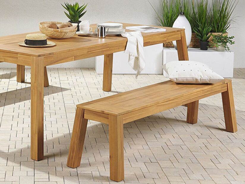 Zahradní stůl Livza (světlé dřevo)