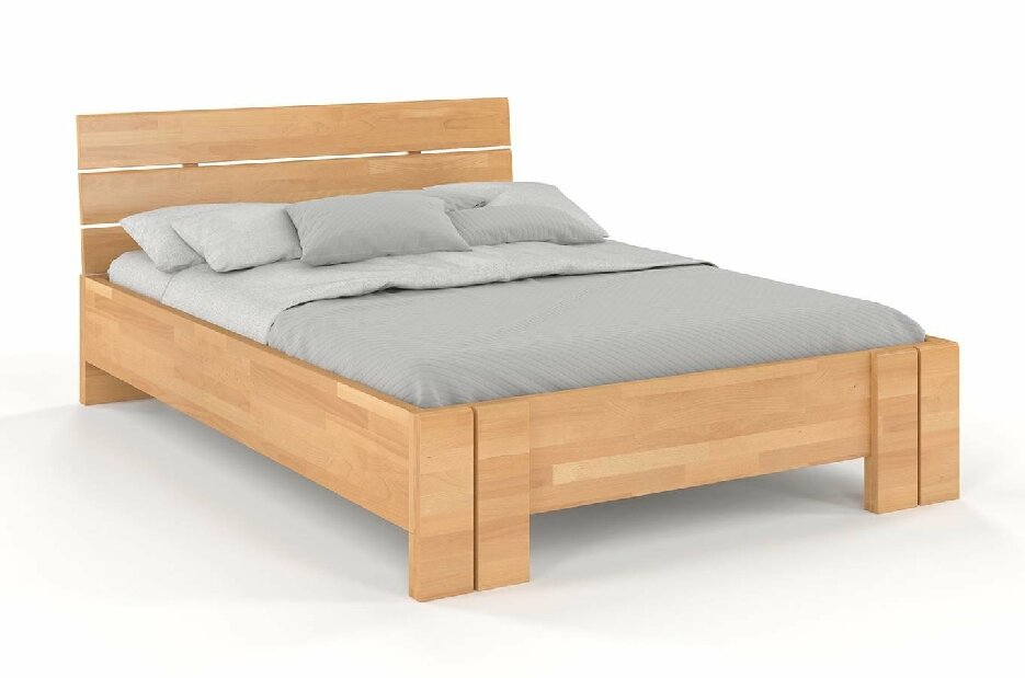 Manželská postel 200 cm Naturlig Tosen High BC (buk)