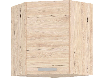 Rohová horní kuchyňská skříňka Bergenia 58 x 58 GN 72 1F (dub bordeaux)