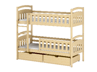 Dětská postel 80 cm Irwin (s roštem a úl. prostorem) (borovice)
