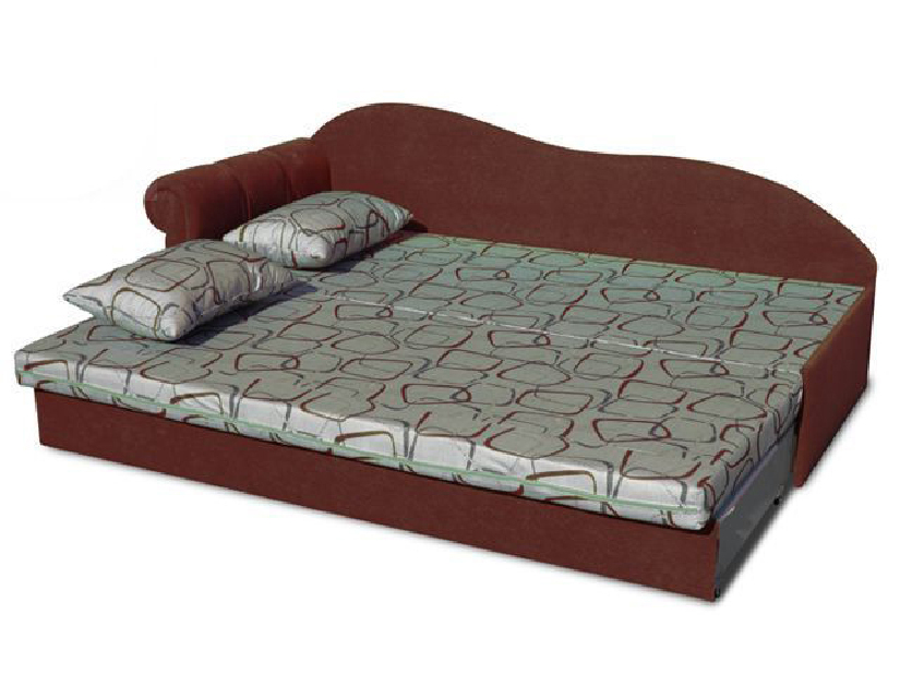 Jednolůžková postel (válenda) 70 cm Lane II (Cihlová 41 + Dodo 1008) (L)