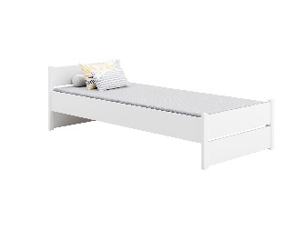 Dětská postel 200x90 cm Marcel I (s roštem a matrací) (bílá)