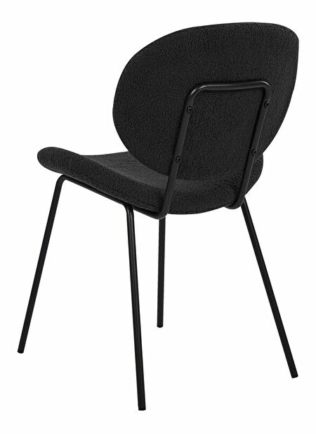 Set 2 ks jídelních židlí Luaza (černá)