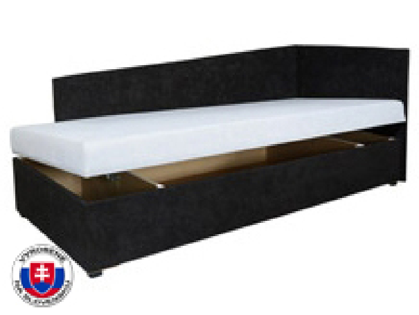 Jednolůžková postel (válenda) 80 cm Eda 4 Lux (s molitanovou matrací) (P)