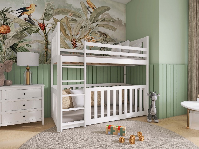 Dětská postel 80 cm Cristine (s roštem a úl. prostorem) (borovice)