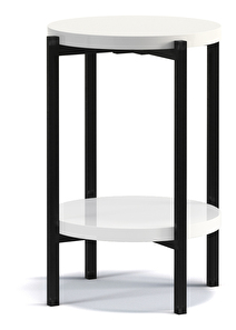 Konferenční stolek Sideria D (lesk bílý)