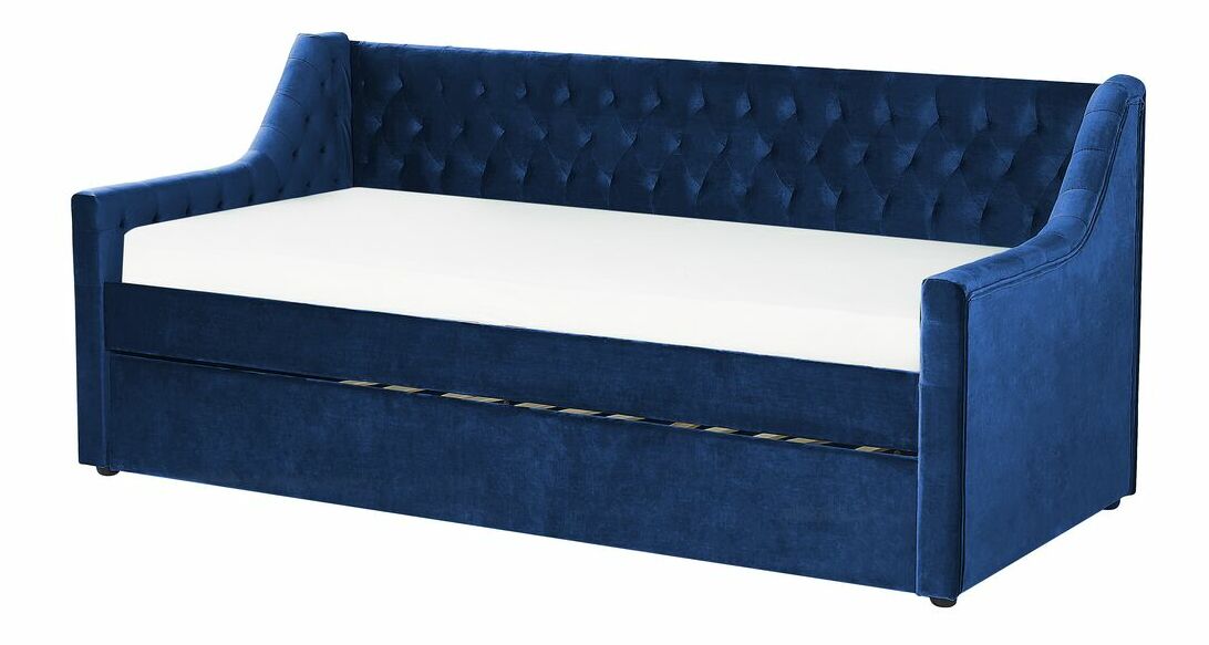 Jednolůžková postel 200 x 90 cm Monza (modrá)