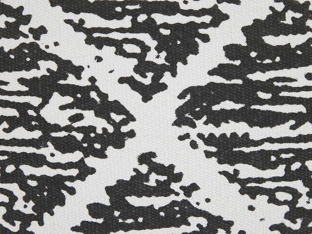 Sada 2 ozdobných polštářů 45 x 45 cm Hazo (černá)