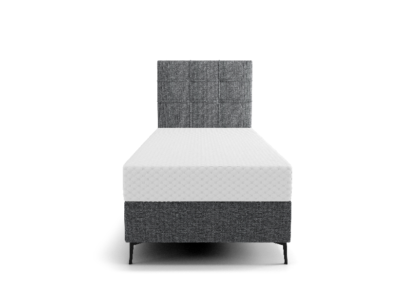 Jednolůžková postel 90 cm Infernus Comfort (tmavě šedá) (s roštem, s úl. prostorem)