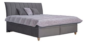 Manželská postel 160 cm Blanár Mauri (šedá) (s roštem)