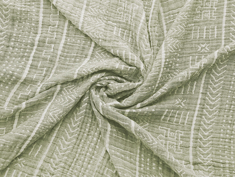 Přehoz na postel 220 x 240 cm Etna (mořská + zelená)