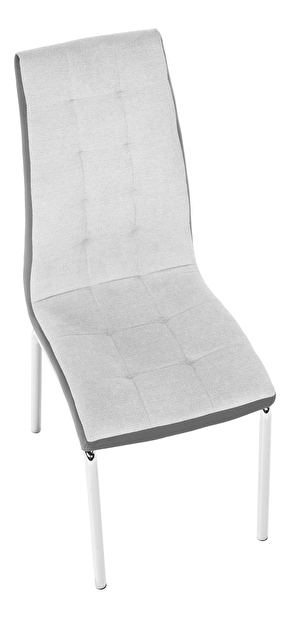 Jídelní židle Gerda new (světlešedá + tmavě šedá)