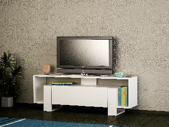 TV stolek/skříňka Meryl (Bílá)