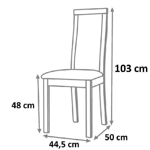 Jídelní židle Desi (buk merlot)