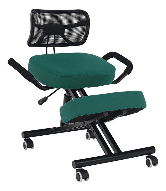 Ergonomická kancelářská židle Rusu (zelená + černá)