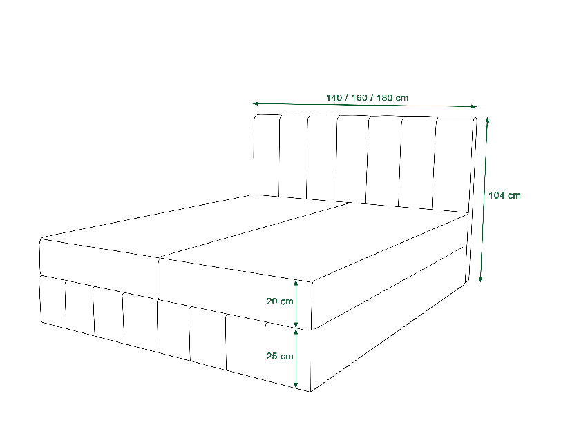 Manželská postel Boxspring 160 cm Barack Comfort (tmavě šedá) (s matrací a úložným prostorem)