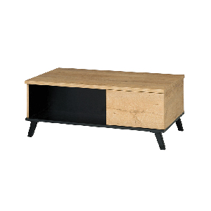 Konferenční stolek typ 8 Siralla (dub lefkas + černá)