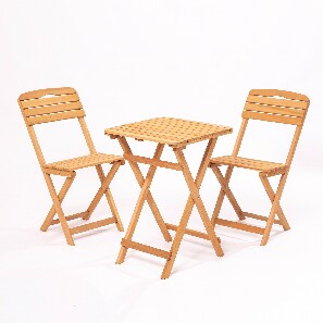 Sada zahradního stolu a židlí (3 kusy) Mackenzie (hnědá)