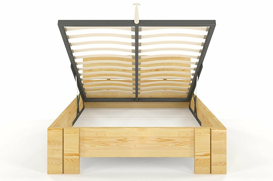 Manželská postel 200 cm Naturlig Tosen High BC (borovice)