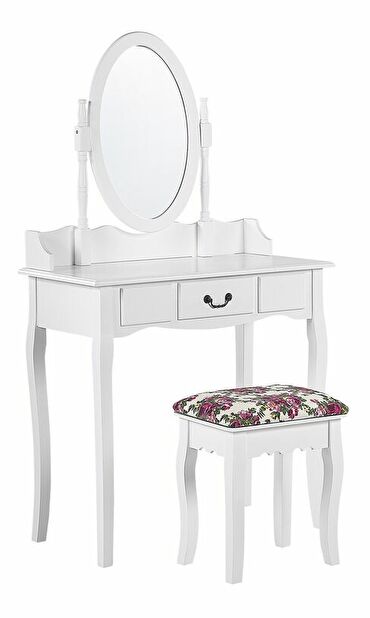 Toaletní stolek SALARO (bílá)