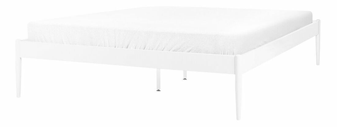 Manželská postel 160 cm Victoire (bílá) (s roštem)